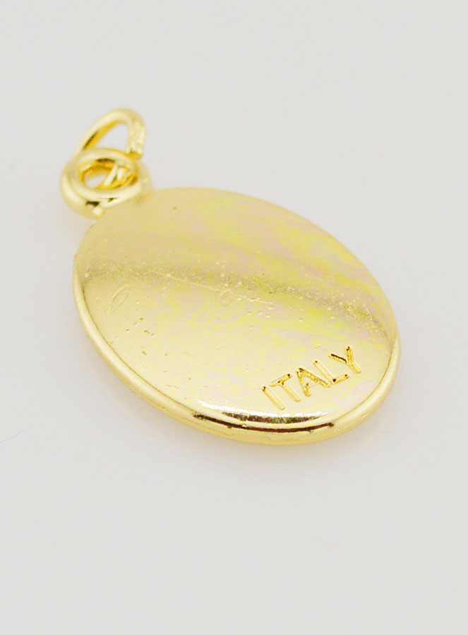 Médaille Saint Benoît Dorée - 25mm (pic 4)