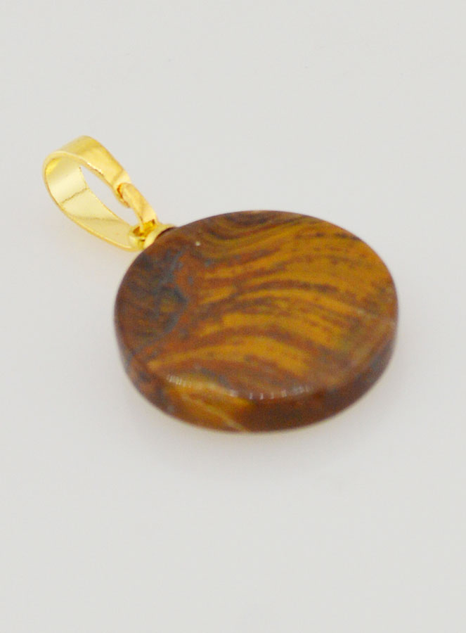 Médaille Translucide Avec Croix - Marron (pic 4)