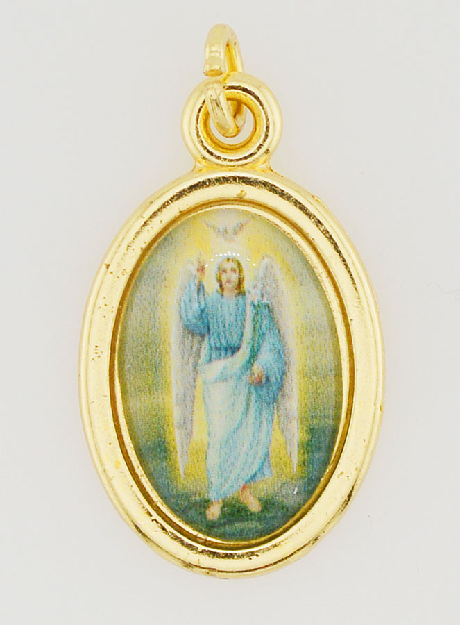 Médaille Saint Gabriel Dorée - 25mm (pic 1)