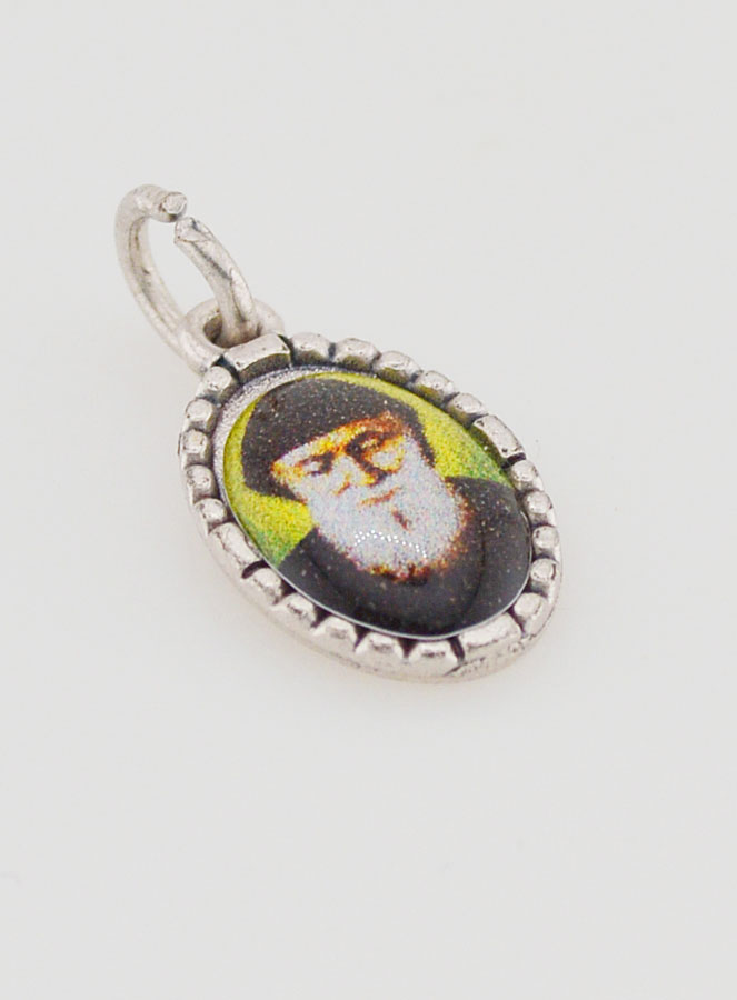 Médaille Bord Torsadé 15mm - Saint Charbel (pic 3)