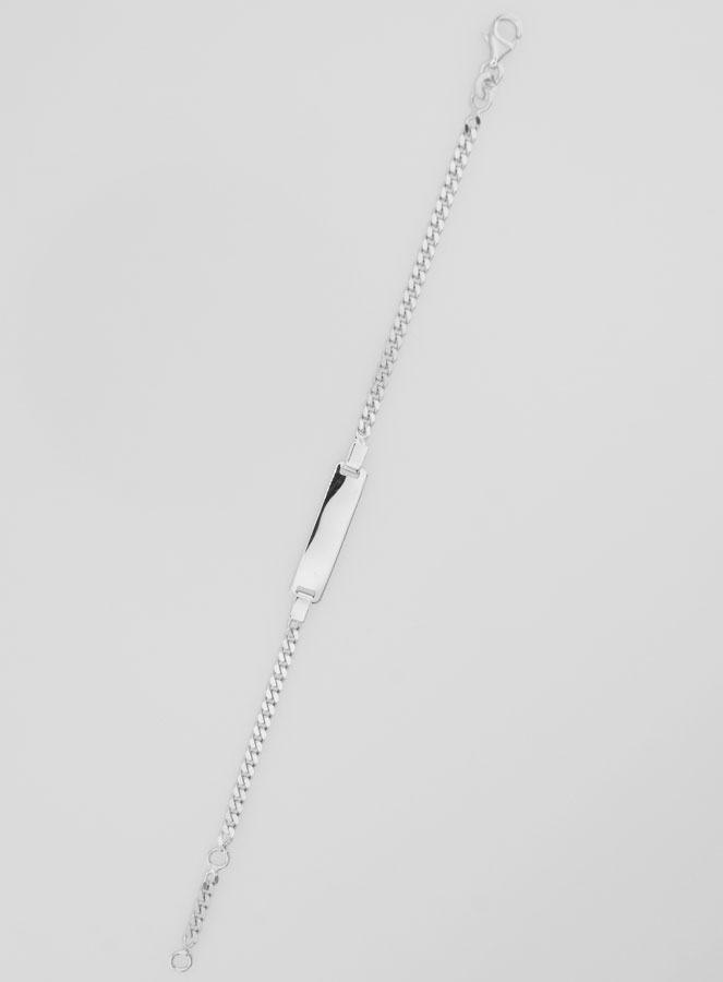 Gourmette de Baptême Enfant en Argent - 16cm (pic 2)