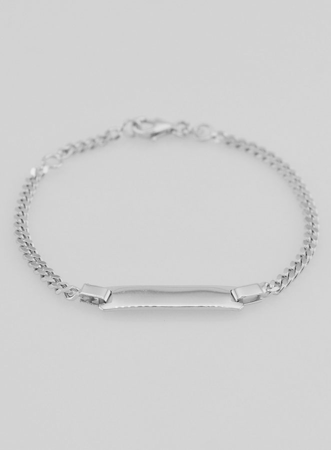 Gourmette de Baptême Enfant en Argent - 16cm (pic 4)