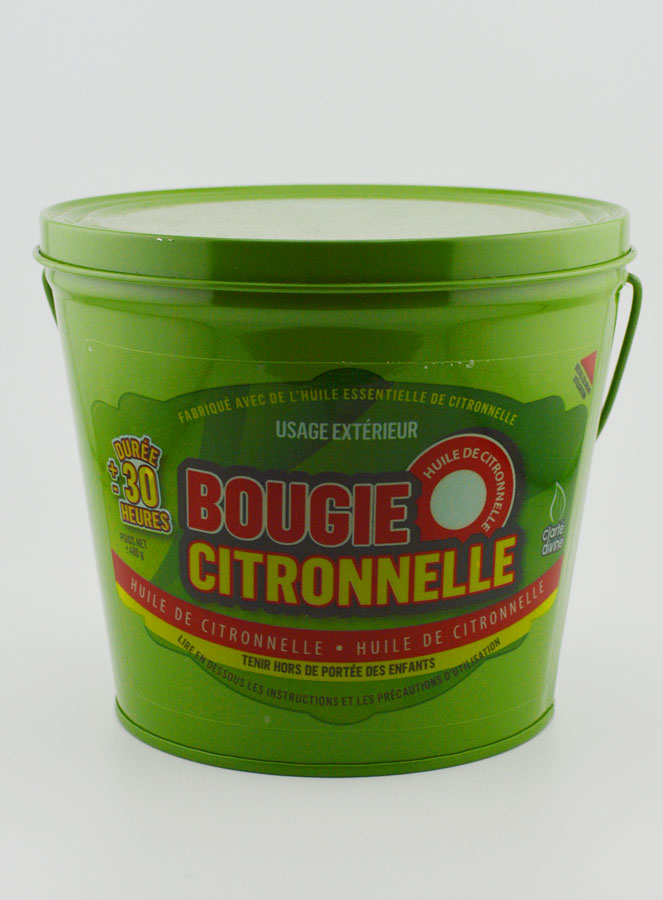 Bougie Citronnelle Seau Métal - Vert (pic 1)