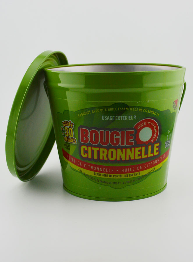 Bougie Citronnelle Seau Métal - Vert (pic 3)