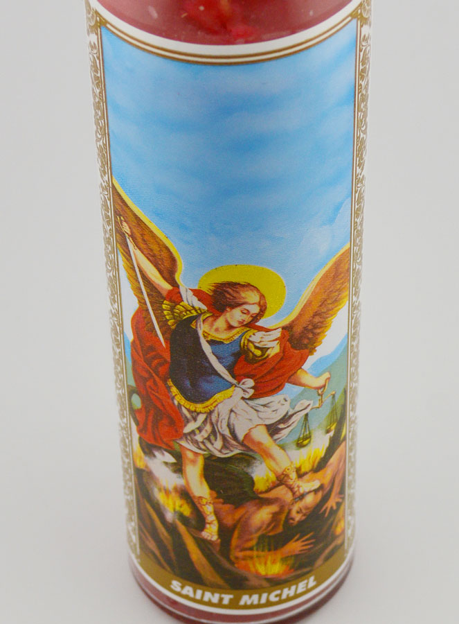 Bougie en Verre - Saint Michel & Prière (pic 4)