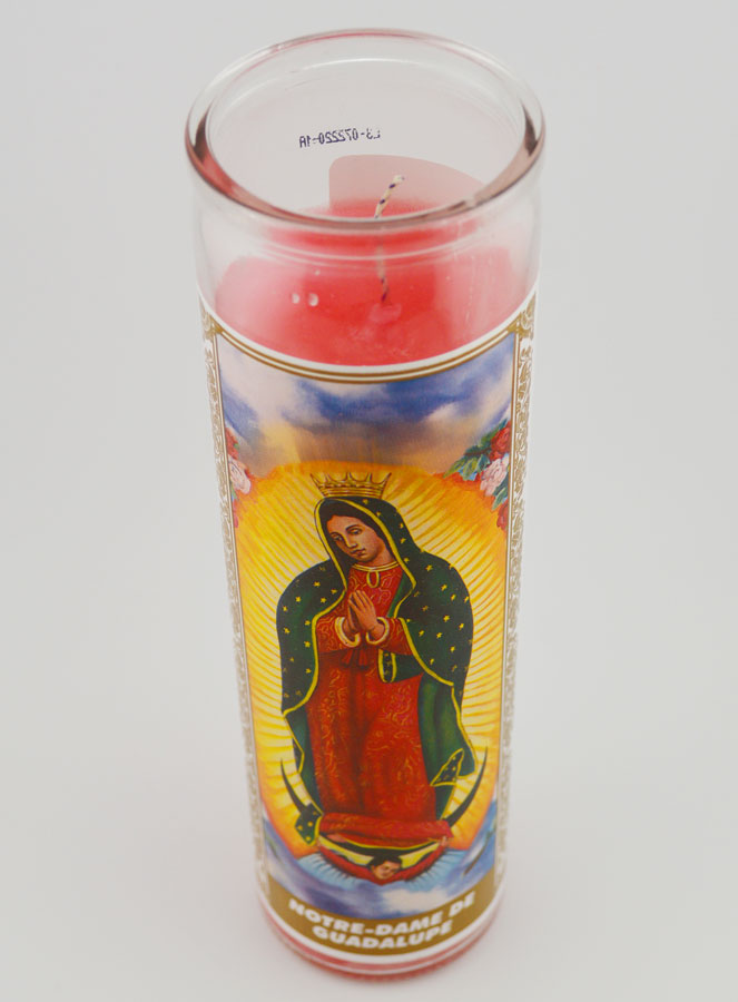 Bougie en Verre - ND de Guadalupe & Prière (pic 2)