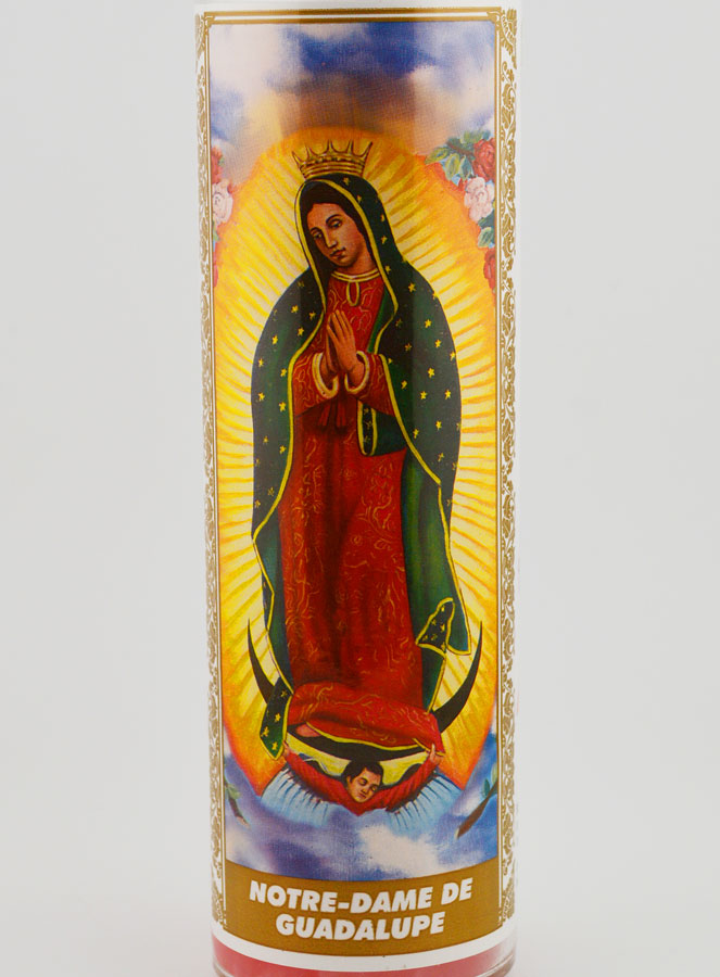 Bougie en Verre - ND de Guadalupe & Prière (pic 3)