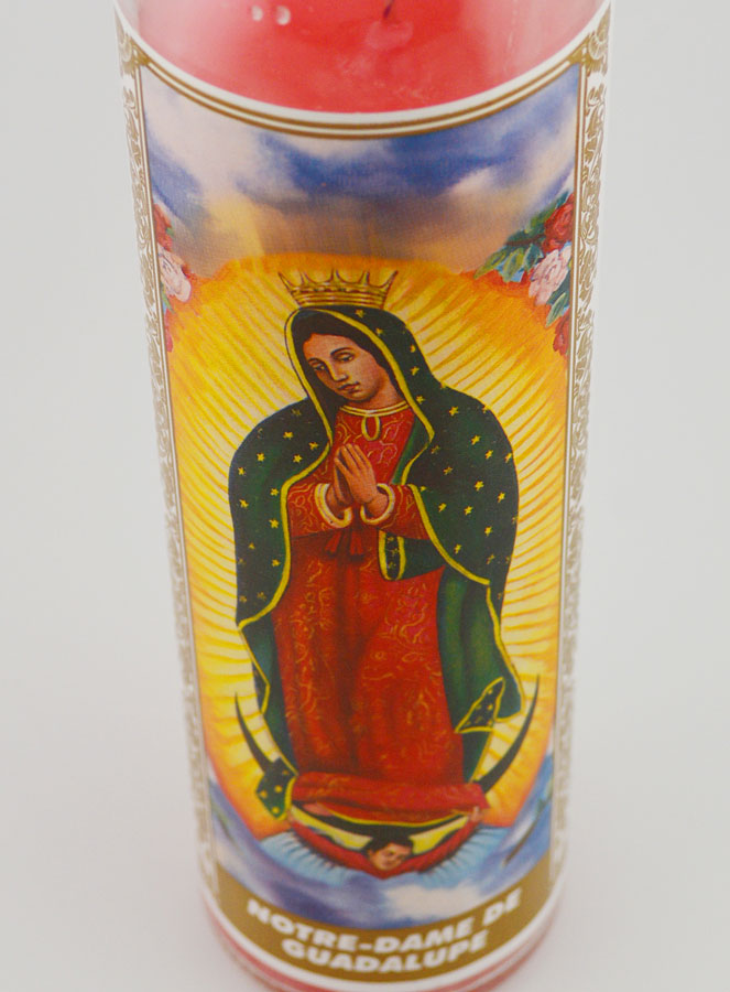 Bougie en Verre - ND de Guadalupe & Prière (pic 4)