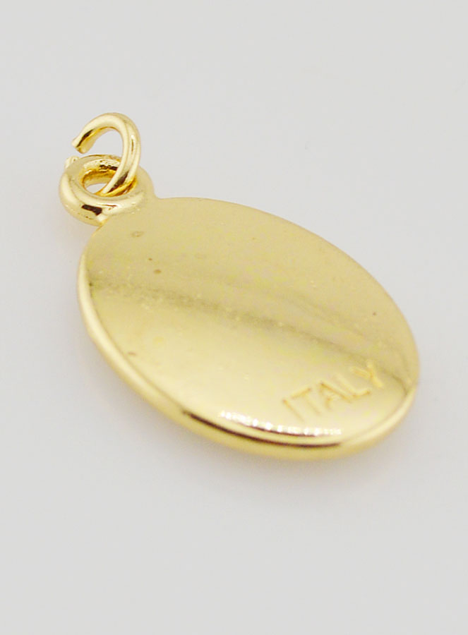 Médaille Saint Padre Pio Dorée - 25mm (pic 4)