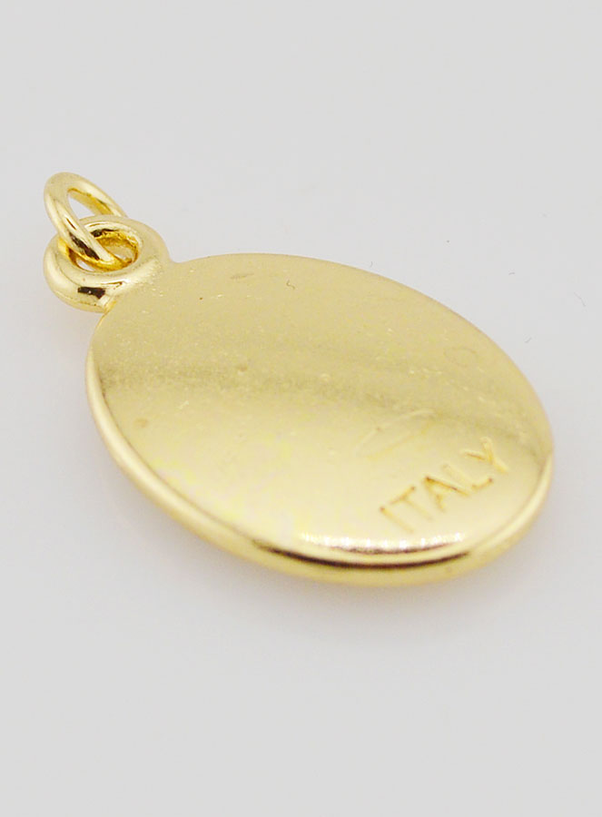 Médaille Saint Christophe Dorée - 25mm (pic 4)