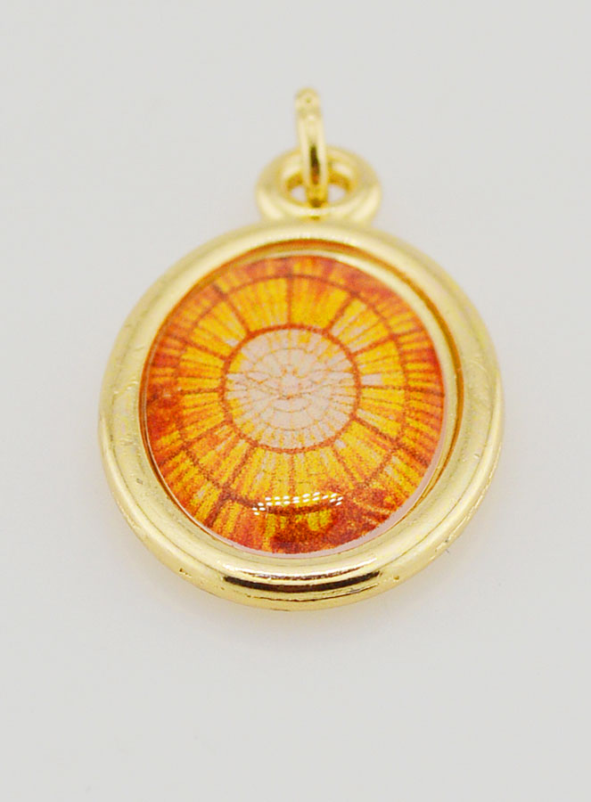 Médaille Saint Esprit Dorée - 25mm (pic 2)
