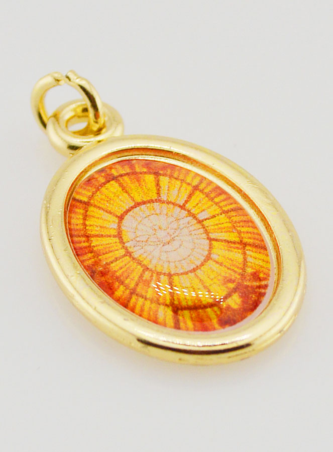 Médaille Saint Esprit Dorée - 25mm (pic 3)