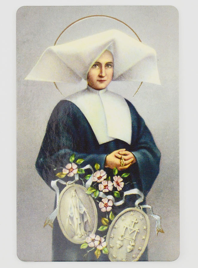 Lot de 10 Cartes de Prière à Ste Catherine Labouré (pic 3)