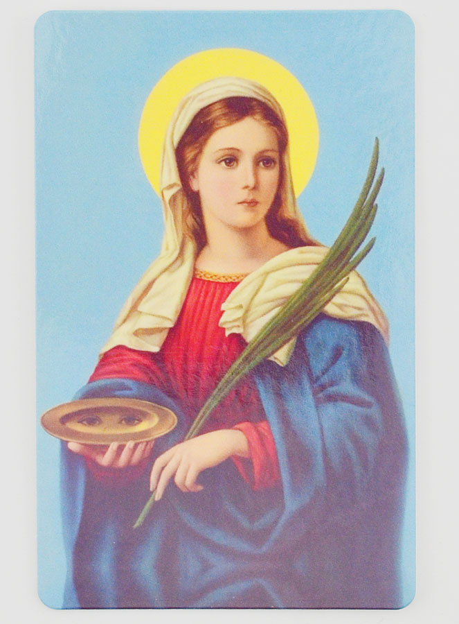 Lot de 10 Cartes de Prière à Sainte Lucie (pic 3)