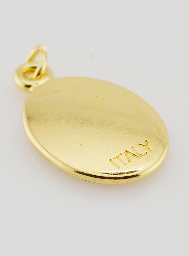 Médaille Notre Dame de la Salette Dorée - 25mm (pic 4)