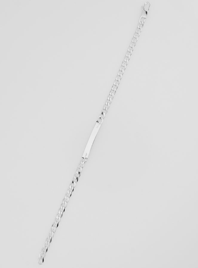 Gourmette Homme en Argent - Maille 4mm (pic 2)