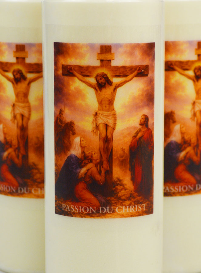 Lot de 3 Bougies de Neuvaine Passion du Christ (pic 3)