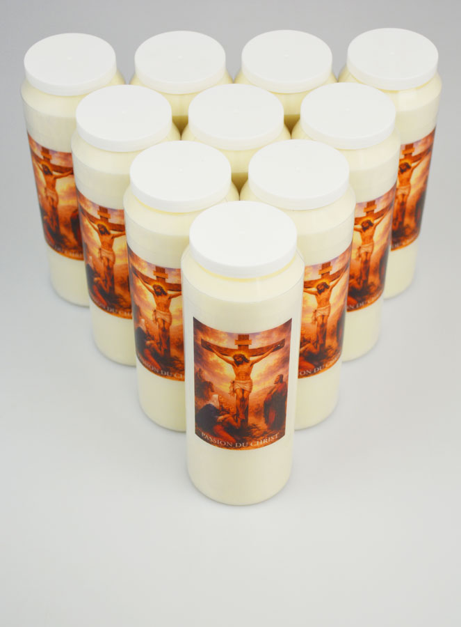 Lot de 10 Bougies de Neuvaine Passion du Christ (pic 2)