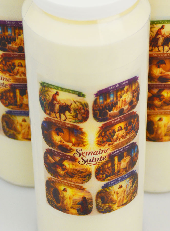 Lot de 3 Bougies de Neuvaine Semaine Sainte (pic 4)