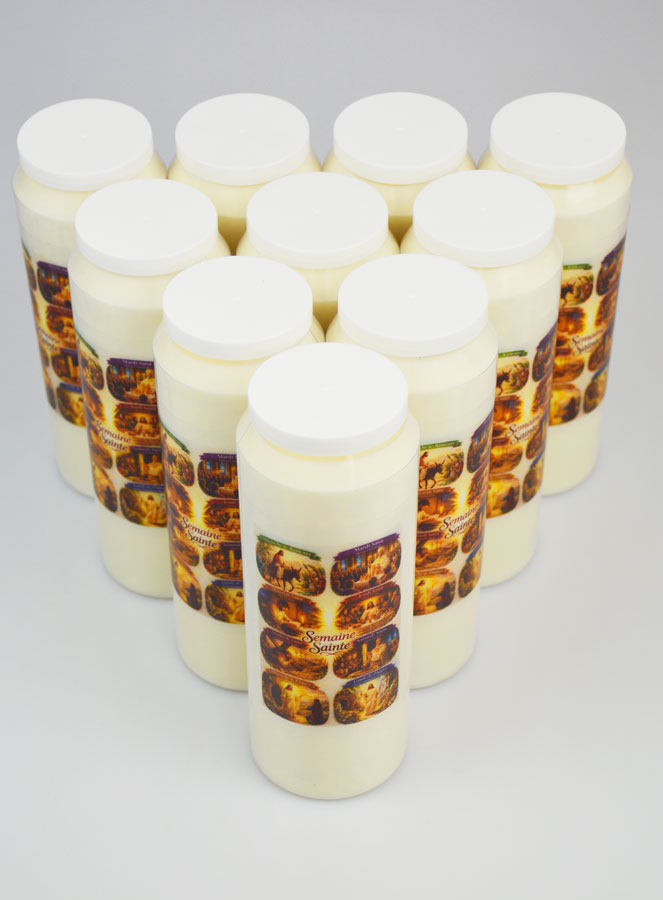 Lot de 10 Bougies de Neuvaine Semaine Sainte (pic 2)