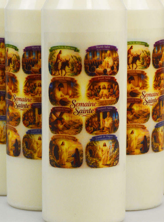 Lot de 20 Bougies de Neuvaine Semaine Sainte (pic 3)