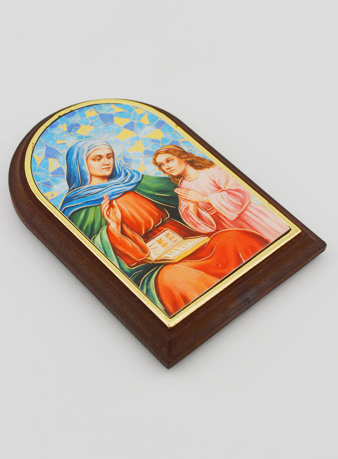 Icône à Poser Sainte Anne - 10cm (pic 3)