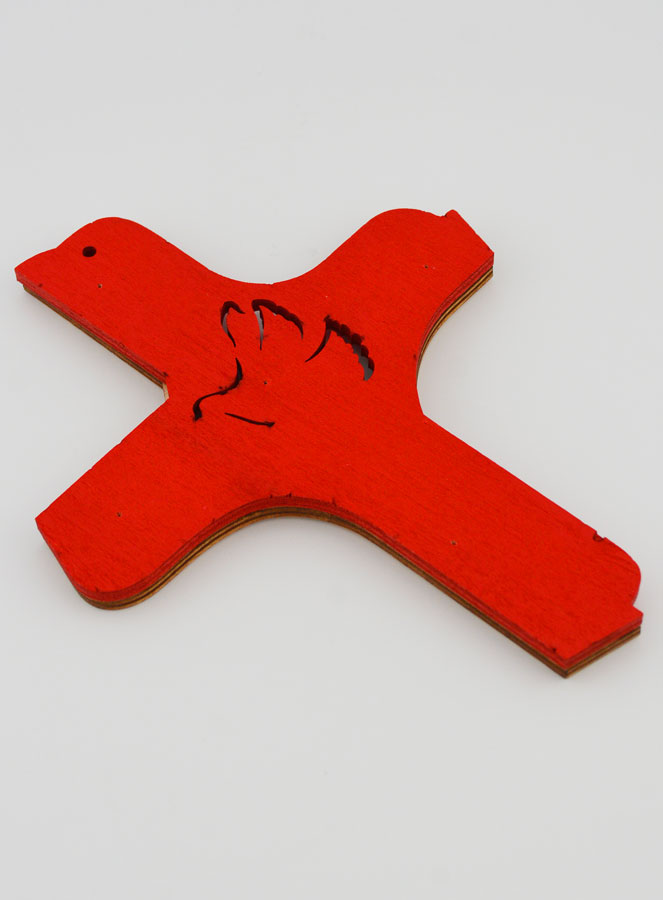 Croix de Confirmation Esprit Saint - 16cm (pic 4)