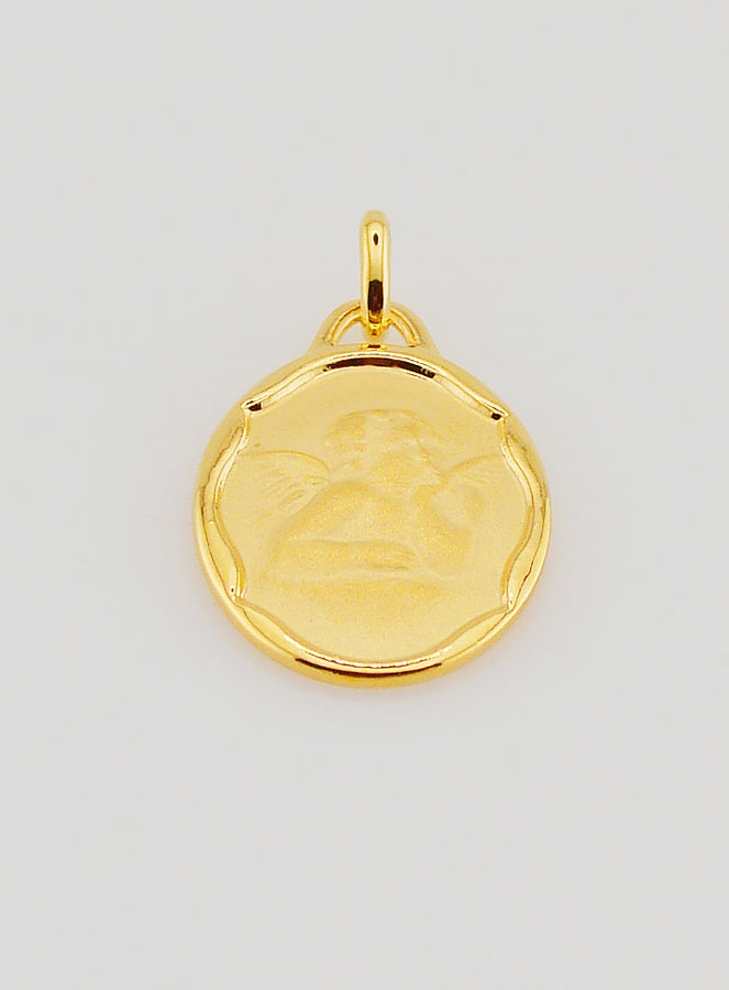 Médaille de Baptême Ange Gardien - 20mm (pic 2)