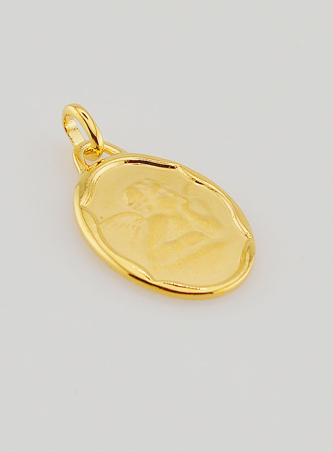 Médaille de Baptême Ange Gardien - 20mm (pic 3)