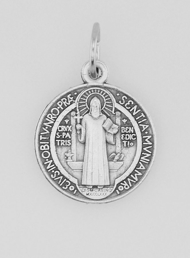 Médaille de Saint Benoît en Métal - 15mm (pic 3)