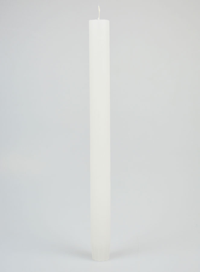 Bougie Teintée Masse 27cm - Blanc (pic 1)