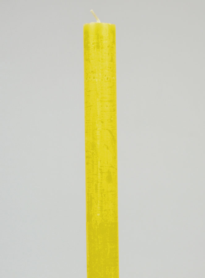 Bougie de Prière Teintée Masse - Jaune (pic 3)