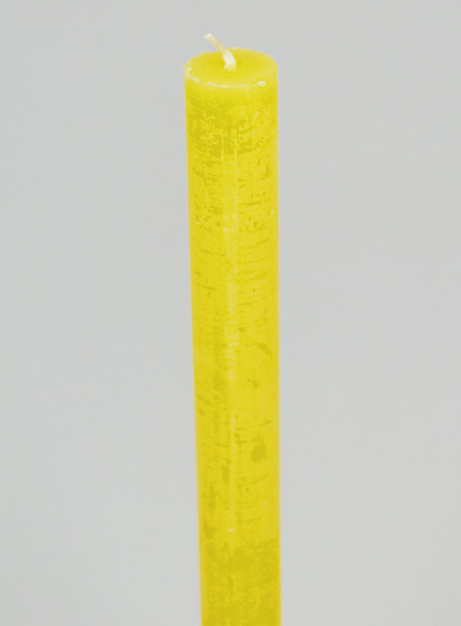 Bougie de Prière Teintée Masse - Jaune (pic 4)