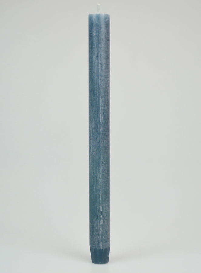 Bougie de Prière Teintée Masse - Bleu Gris (pic 1)