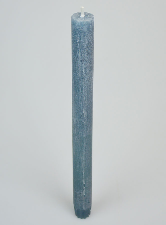 Bougie de Prière Teintée Masse - Bleu Gris (pic 2)