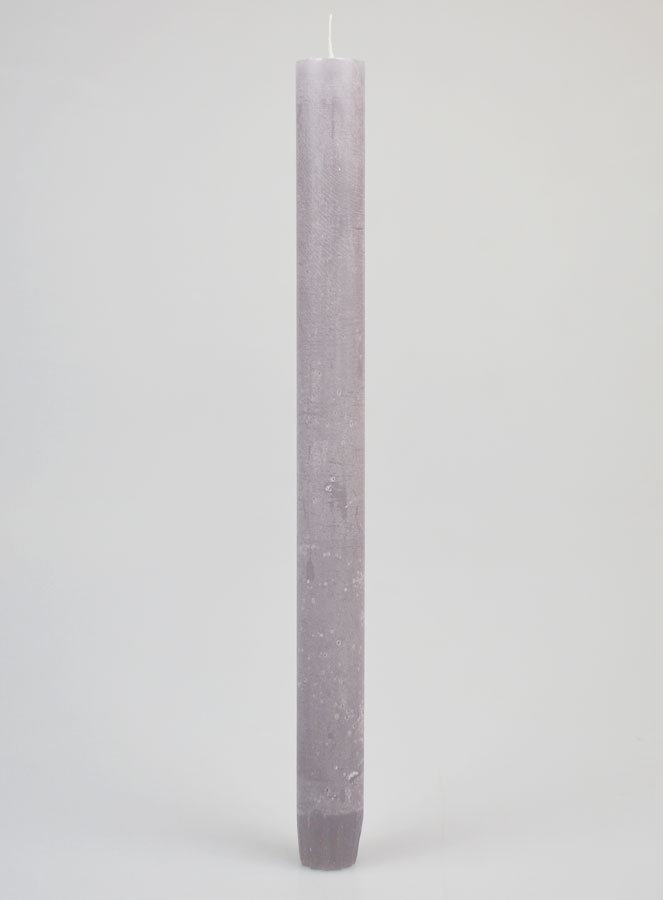 Bougie Teintée Masse 27cm - Mauve (pic 1)