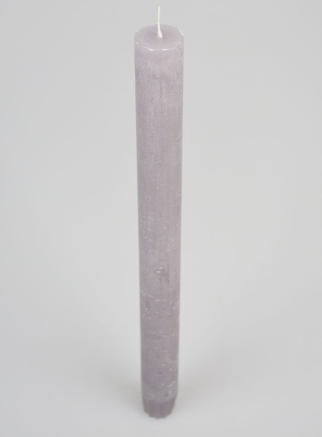 Bougie Teintée Masse 27cm - Mauve (pic 2)