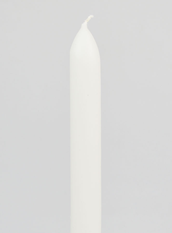 Bougie Teintée Masse 24cm - Blanc (pic 3)