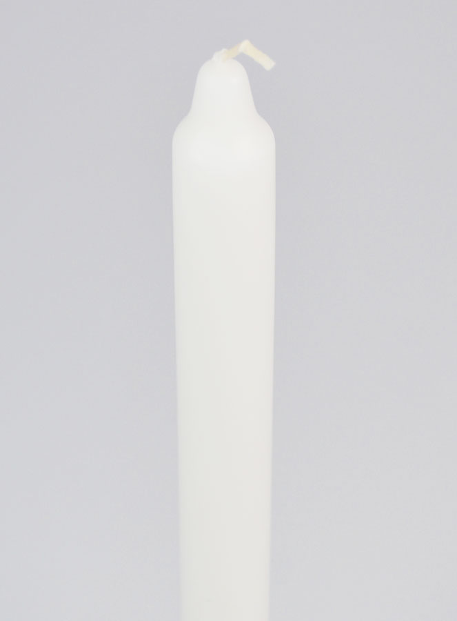 Bougie Teintée Masse 29cm - Blanc (pic 4)