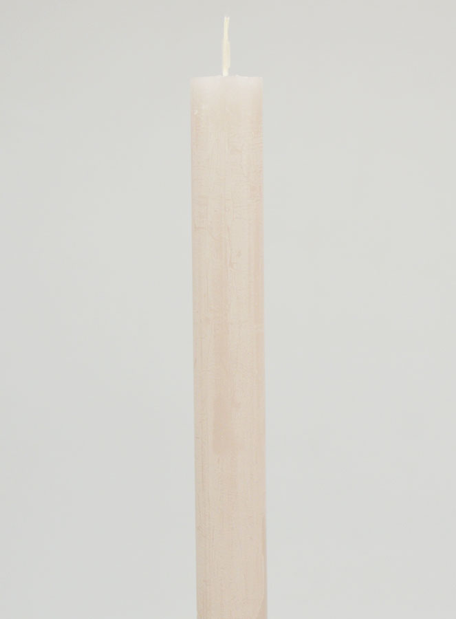 Bougie Teintée Masse 27cm - Gris Sable (pic 3)