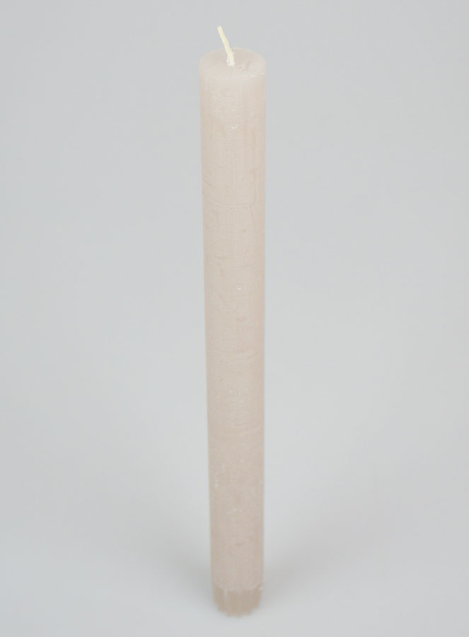 Bougie de Prière Teintée Masse - Gris Sable (pic 2)