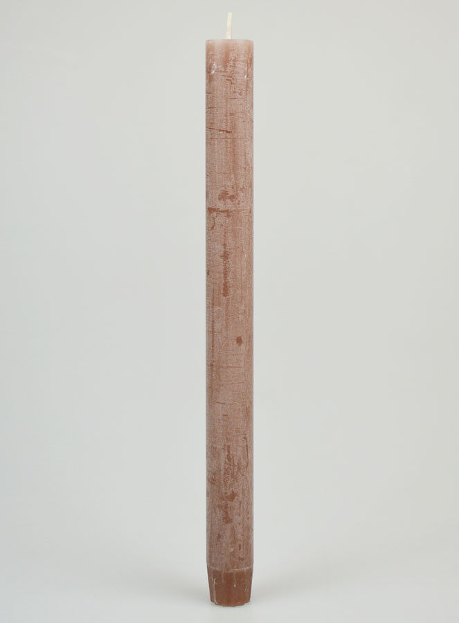 Bougie Teintée Masse 27cm - Taupe (pic 1)