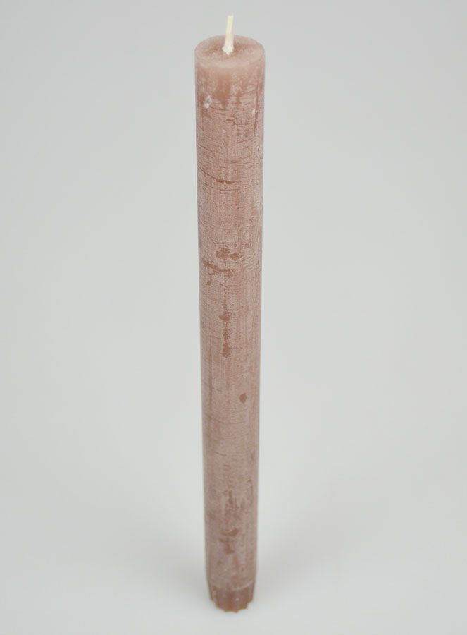 Bougie Teintée Masse 27cm - Taupe (pic 2)