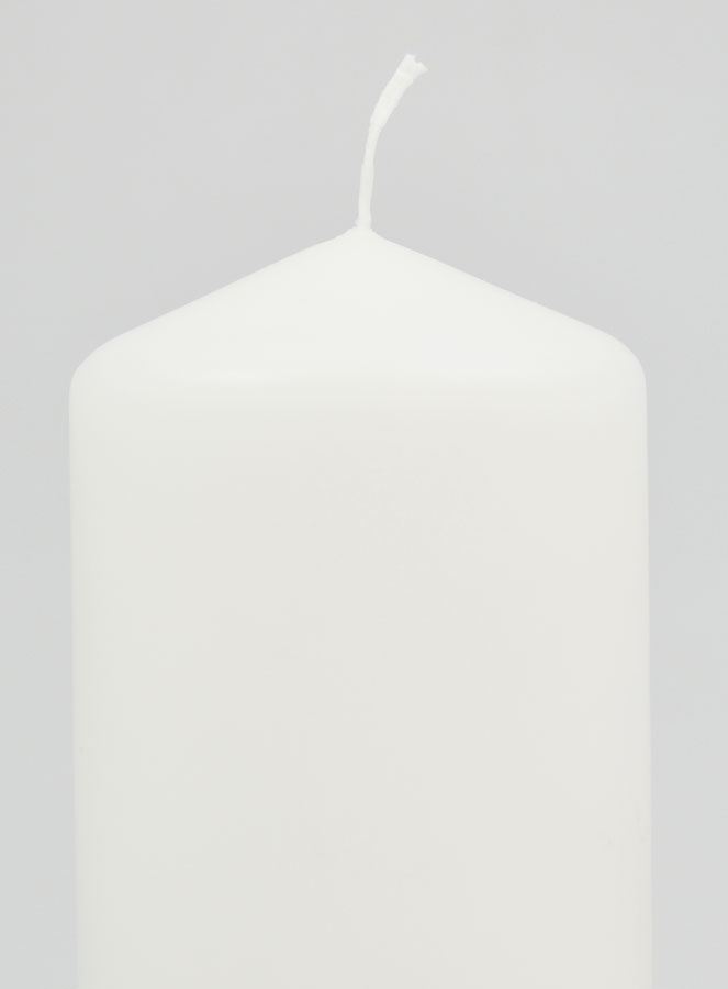 Bougie de Décoration Blanche - 15cm (pic 3)