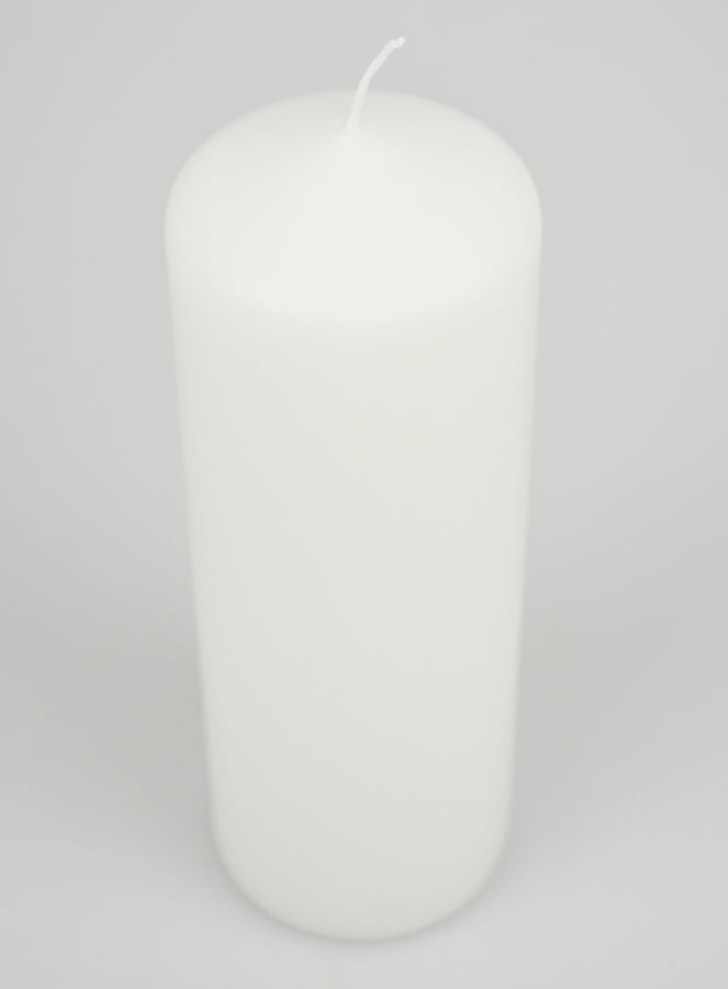 Bougie de Décoration Blanche - 20cm (pic 2)