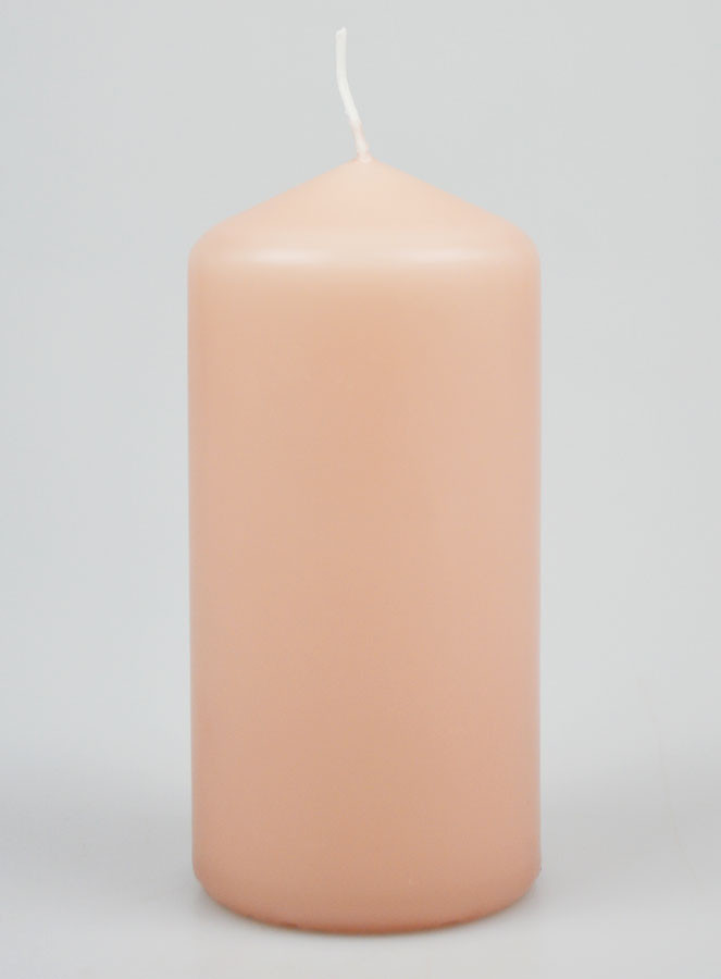 Bougie Décoration 12cm - Rose Antique (pic 1)