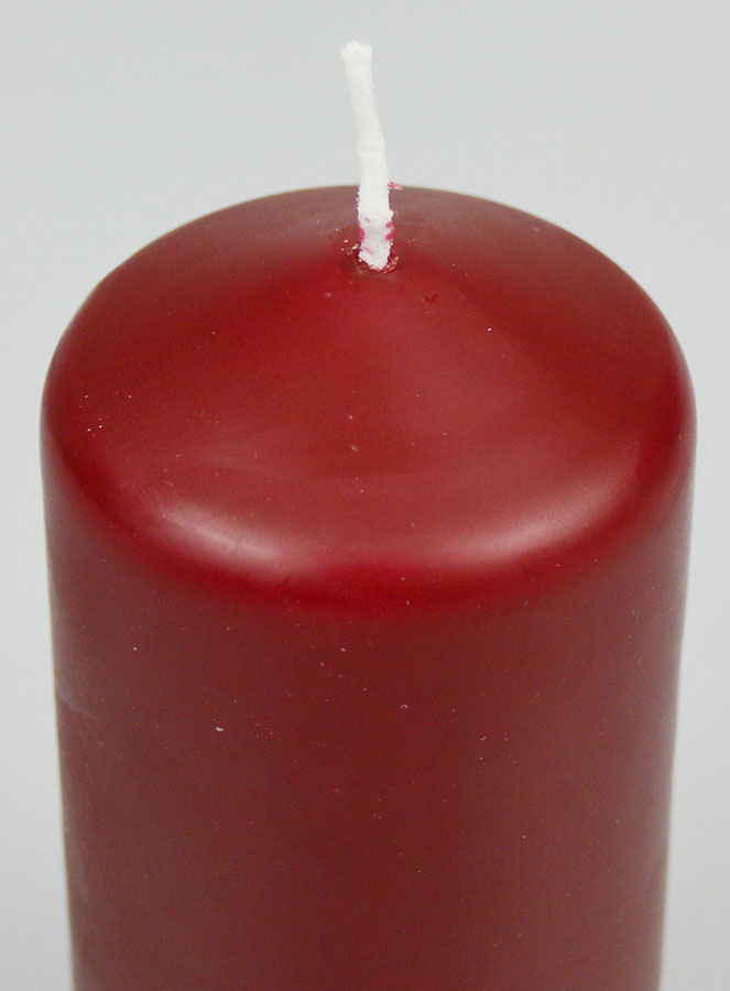 Bougie Décoration 12cm - Bordeaux (pic 4)