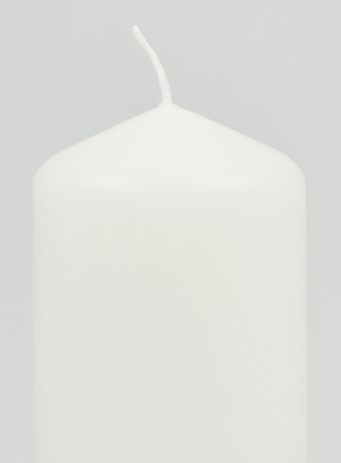 Bougie Décoration 12cm - Blanc Pur (pic 3)