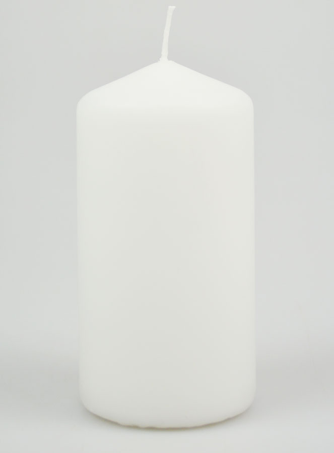 Bougie de Décoration Blanche - 13cm (pic 1)