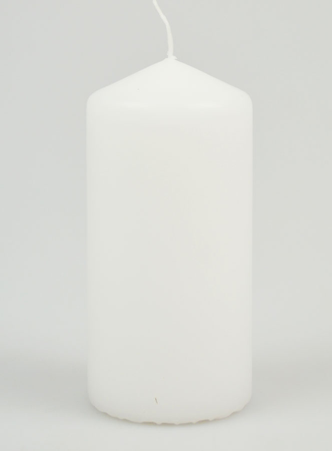 Bougie de Décoration Blanche - 10cm (pic 1)